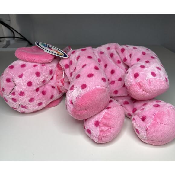 Vintage Mary Meyer Doggy Dots Plush 12” Pink Dog Polka Dot Stuffed Bean Bag NWT - Picture 7 of 12